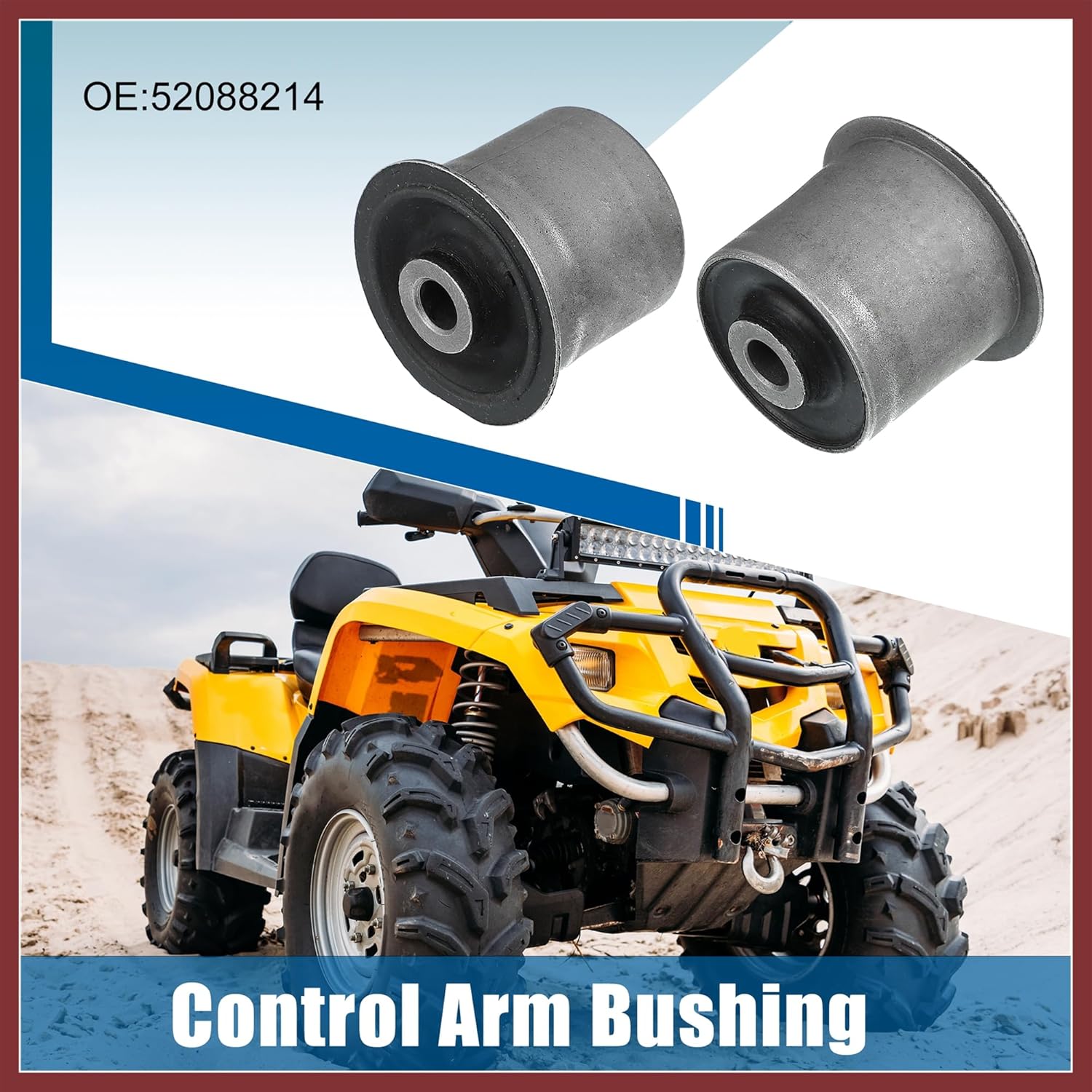 2pcs Front Upper Control Arm Bushing Suspension 52088214 for Jeep Grand Cherokee 2000-2004 Replace Parts