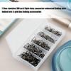 100pcs Ball Bearing Barrels Rolling Swivels Barrels Swivels Fishing Lure Hook Connector Fishing Accessories for Saltwater