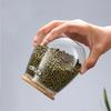 Leak-Proof Glass Storage Jars Wide Mouth Glass Canister Jar Kitchen Canisters  Grains