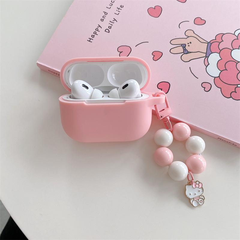 Ins Simple Kt Cat Bracelet Is Suitable for AirPods 1 Generation Protective Case, Second Generation 1st Generation Pro1 Apple Bluetooth Headset Case