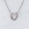 [KASHIMA] Sterling Silver 925 0.04ct Diamond Horseshoe Pendant Necklace