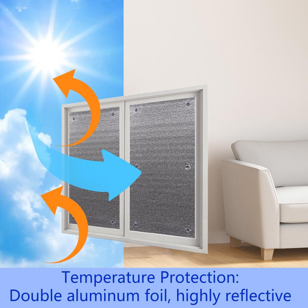 Sunroom Sunscreen Insulation Film Household  Glass Balcony Sunscreen Double Sided Aluminum Foil Reflective