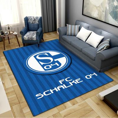 FC Schalke 04 Teppich für Wohnzimmer Schlafzimmer Zuhause Sofadekoration, Kinderspiel rutschfeste Bodenmatte