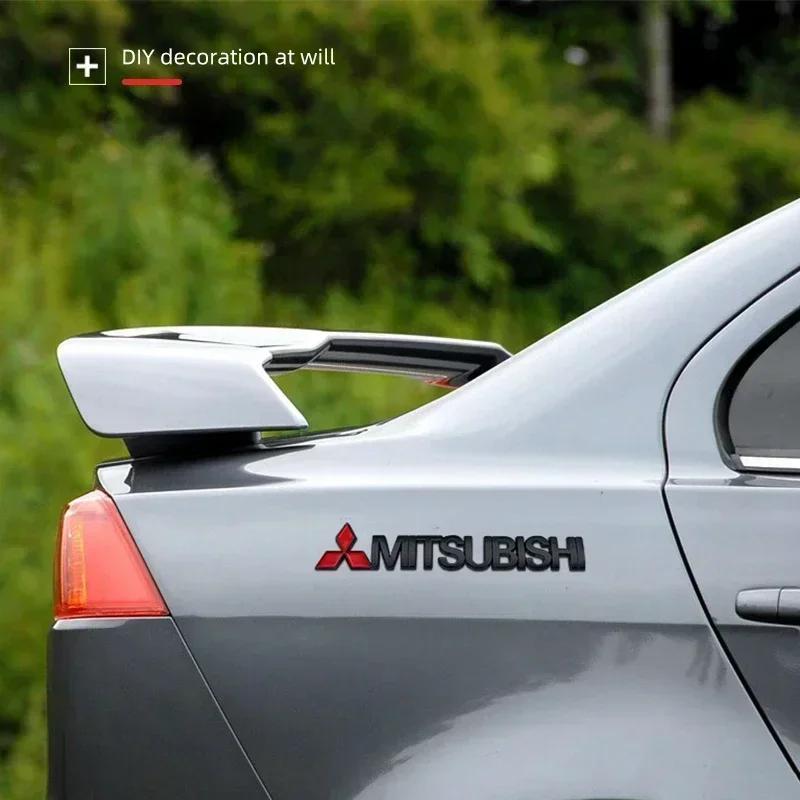NEW Car Letter Sticker Tail Bumper Badge Rear Trunk Emblem For Mitsubishi Evolution Lancer Grandis Outlander Triton Pajero ASX UN1