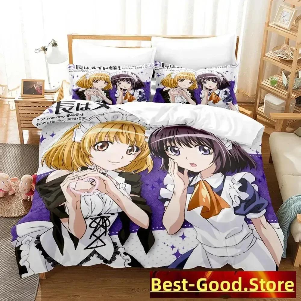 Kawai New Kaichou Wa Maid-sama Beding Set Printed Bed Linen Set With Pilowcase Bed Soft Duvet Cover Soft Single Double Quen King-Sized Dimensionsd