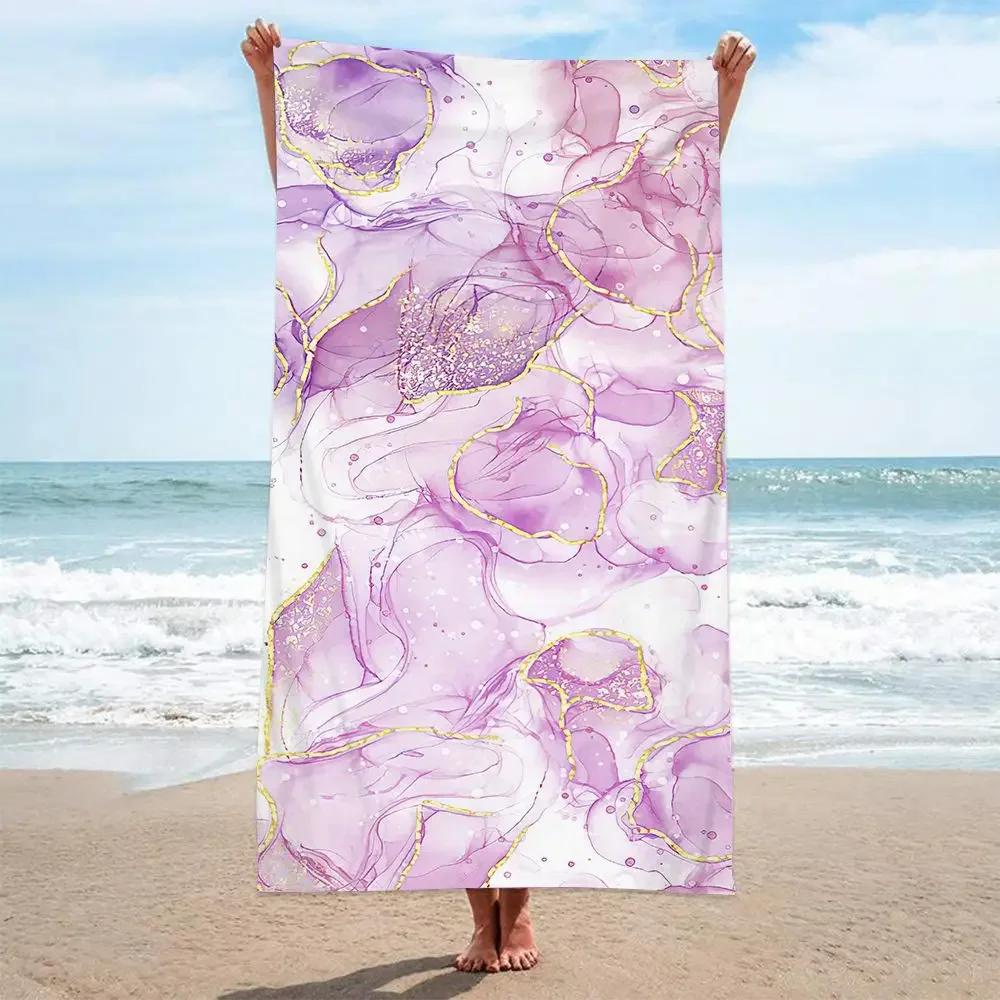 Asciugamano da Bagno Spesso Grande Nuovo Bellezza Sabbioso Senza Sabbia Poncho da Surf Bagno Estivo Nuoto Fitness Yoga Floreale Quadrato Asciugamano da Spiaggia