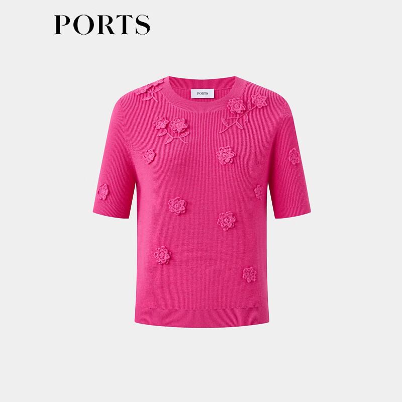 

PORTS Women s Autumn/Winter Knitted Round-Neck Pullover M