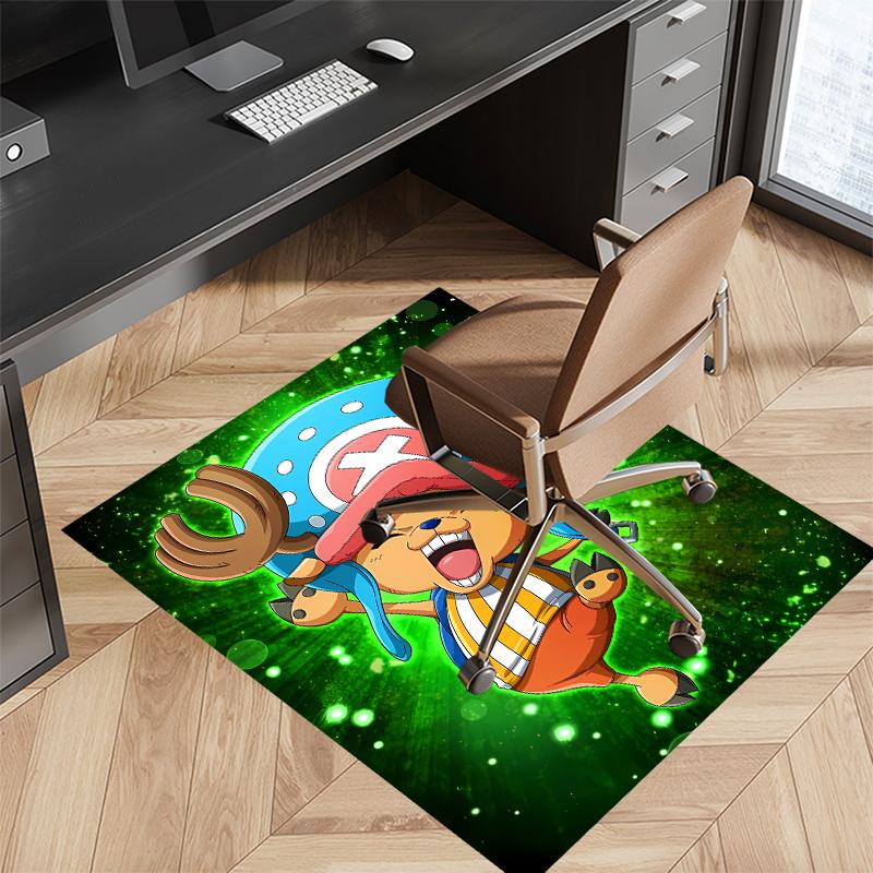 1pc One Piece Tony Tony Chopper Print Area Rug - Soft, Washable Non-Slip Indoor Mat for Office Chairs, Living Room, Home Office Decorative Rug