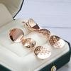 Orecchini pendenti tondi lisci Orecchini geometrici color oro per ragazze Gioielli per feste Accessori per donna