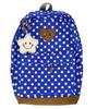 Schoolbag New Korean Retro Polka Dot Backpack Campus Versatile Lightweight High School Student Schoolbag Women's Leisure Travel Backpack