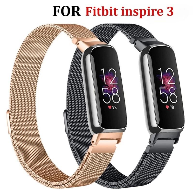 Magnetic Bracelet Band for Fitbit Inspire 3 Women Men Mesh Watch Wristband Loop for Fitbit Inspire 3
