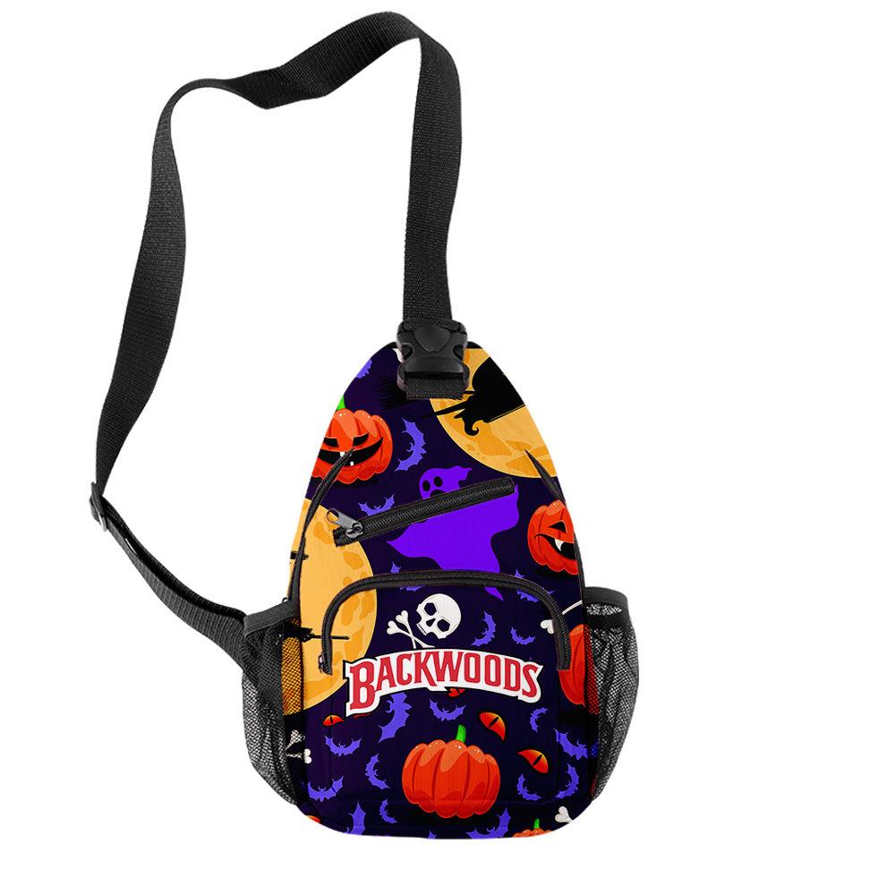 Backwoods 3D Printed Breathable Wear-Resistant Men'S Shoulder Bag Satchel Breast Bag