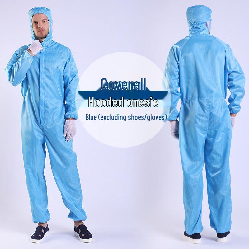 

Jiemengzhe Unisex Anti-Static Hooded Dust-Free Coverall