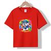 XH08 MINISO 2026 Summer New Printed Cotton Round Neck T-shirt for Children Aged 1-16, Boys and Girls