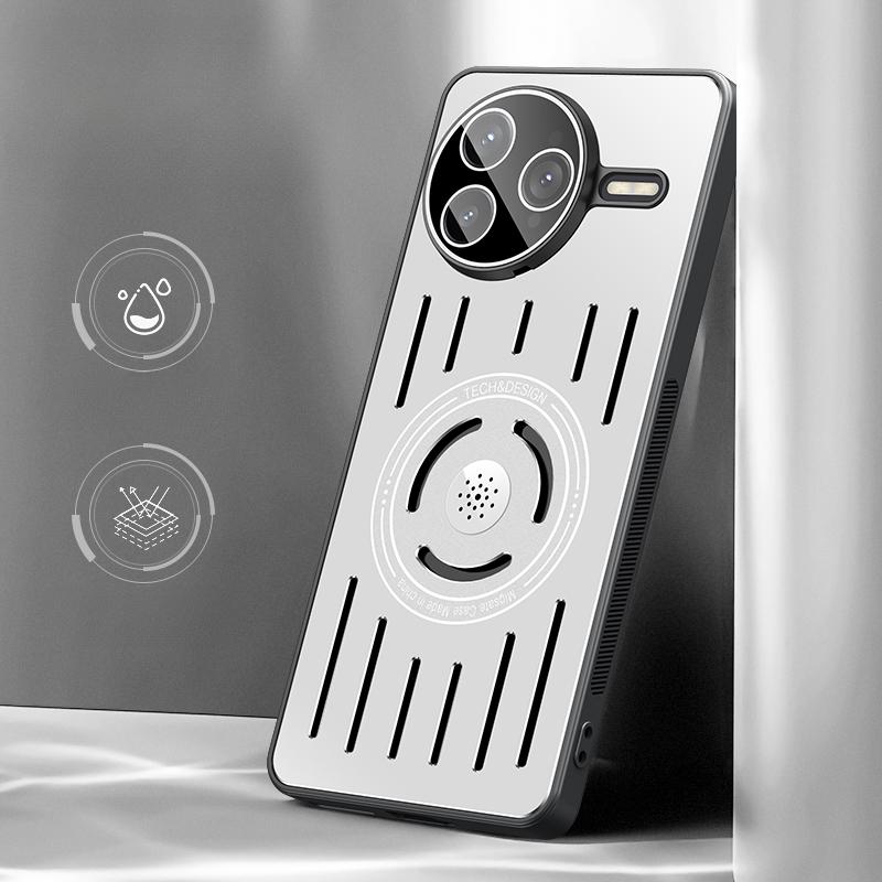 

Для POCO F7 Ultra Cooling Heat Disipation Hard Metal Phone Case для Xiaomi POCO F7 Pro POCOF7 Ultra Shockproof Armor Shell For POCO F7 pro серебряный