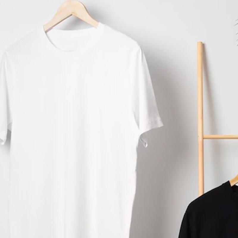 LD-SIMUM Unisex Bawełna Modal Okrągły Dekolt Krótki Rękaw Koszulka