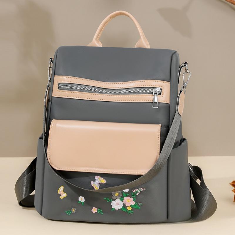 Artistic Embroidery Ladies' Backpack, Personalized and Fashionable, Chinese-style Single-shoulder Bag, Casual Backpack Casually