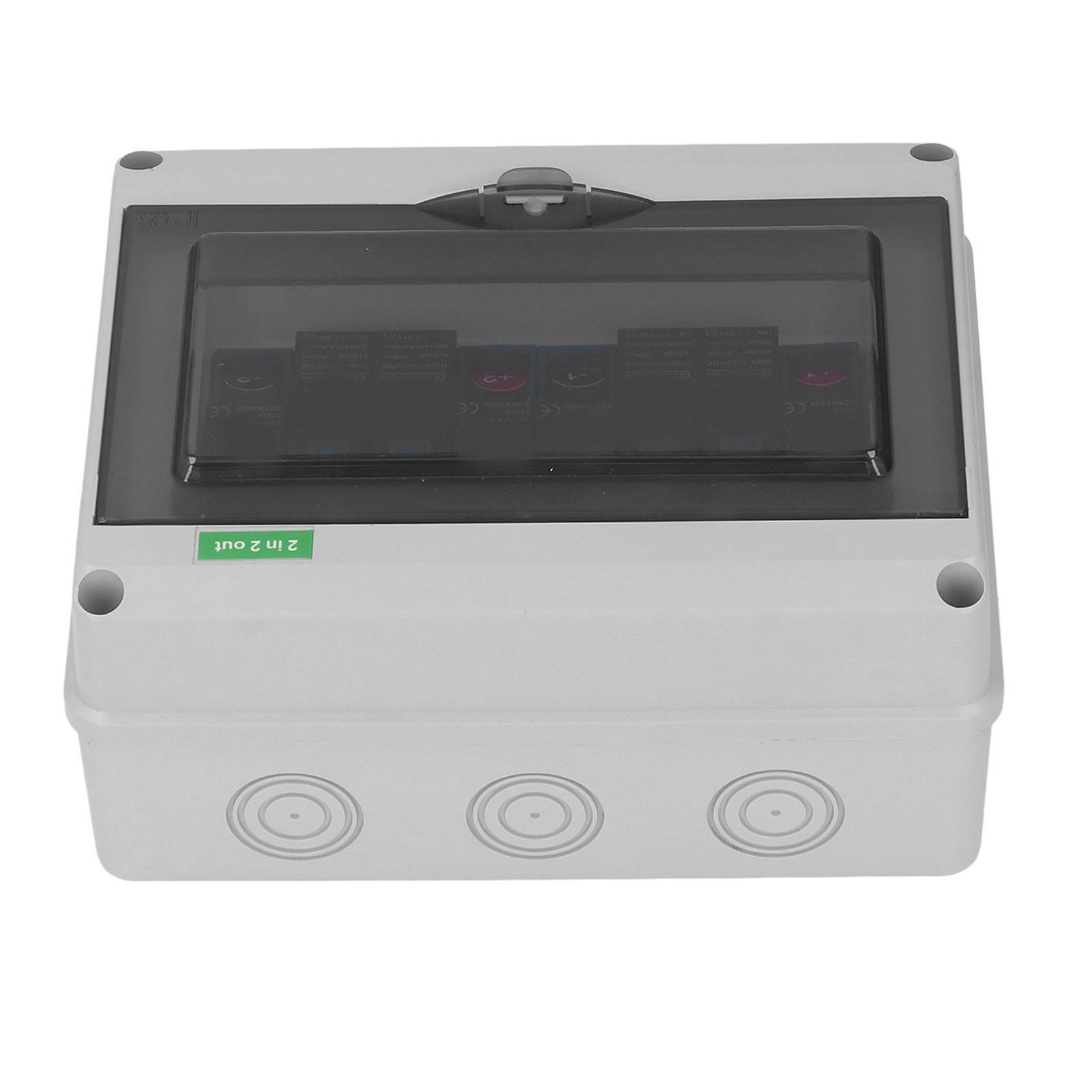 

DC1000V Solar Combiner Box IP65 Водонепроникна 2 в 2 Out PV розподільна коробка з 20Захист від перенапруг 40KA