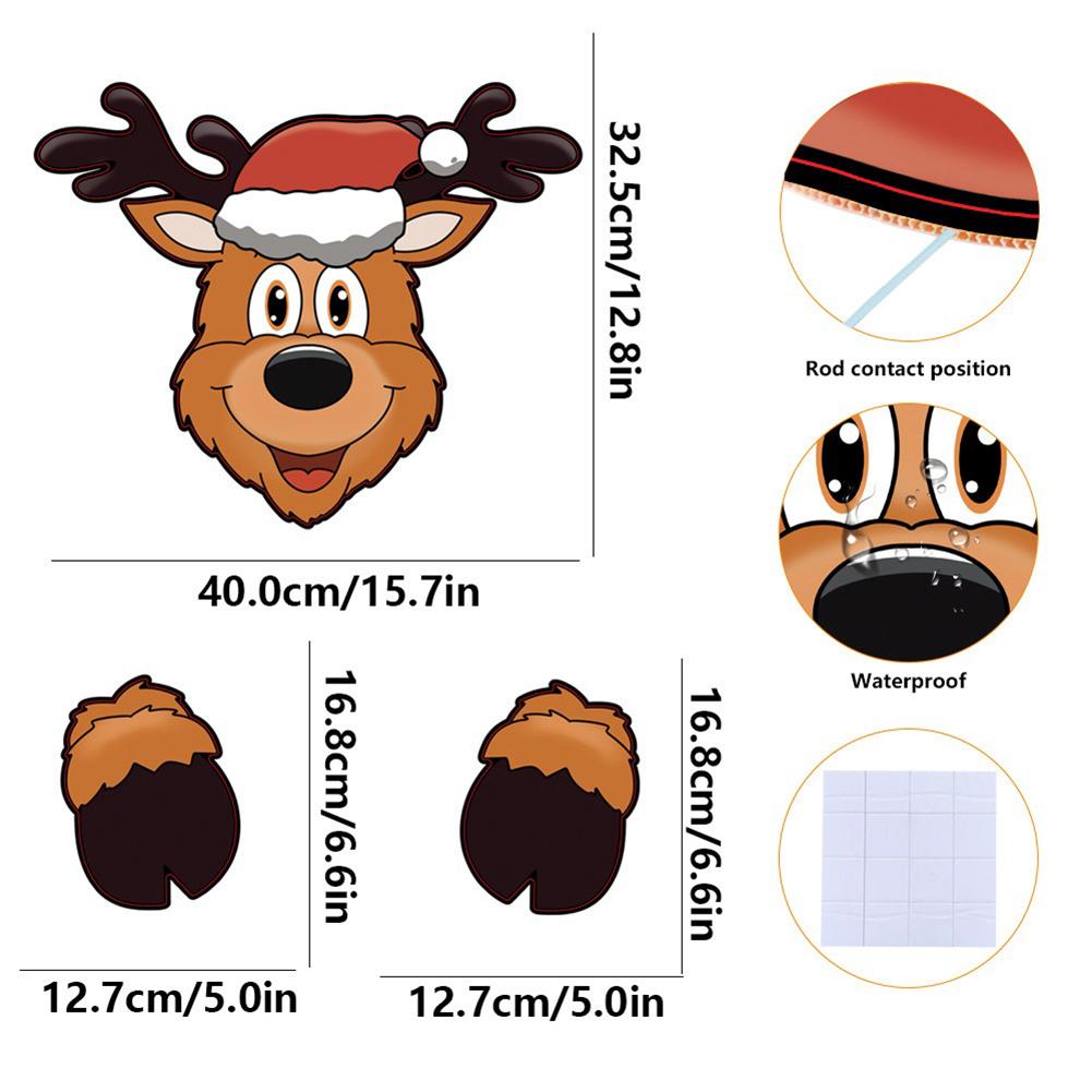 Christmas Fence Decoration DIY Garden Fence Sign Outdoor Xmas Decor Santa Clause