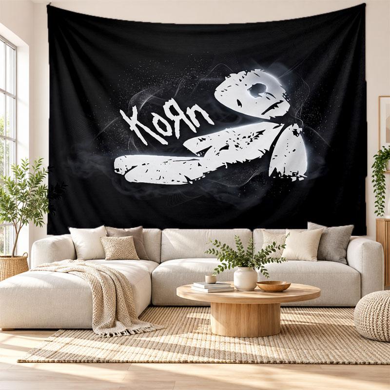 Korn Wall Tapestry, Soft Fabric Wall Hanging, Decorative Backdrop For Bedroom Home Wall Art