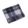 Double-Sided Velvet Scarf with Tassel Decoration Plaid Print Autumn Winter Warm Cashmere-like Scarf Fashion Accessory