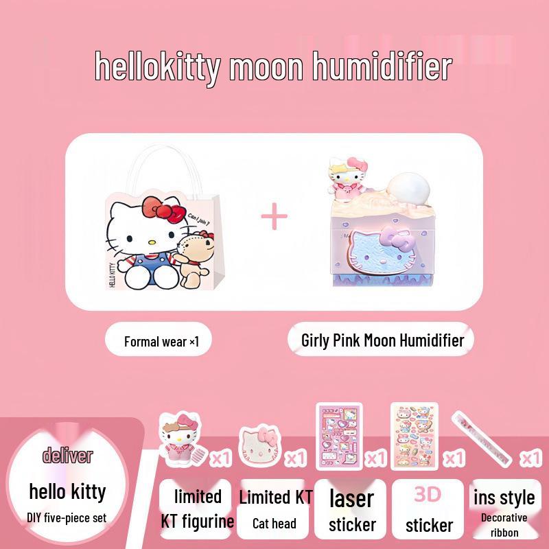 

Милый увлажнитель воздуха в виде Луны Hello Kitty - Душевный подарок для девочек или лучшей подруги