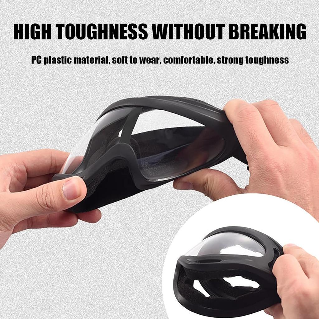 2Pcs Motorcycle Goggles With 2Pcs Balaclavas, Dirt Bike ATV Motocross Riding Racing Ski Goggle Safety Glasses
