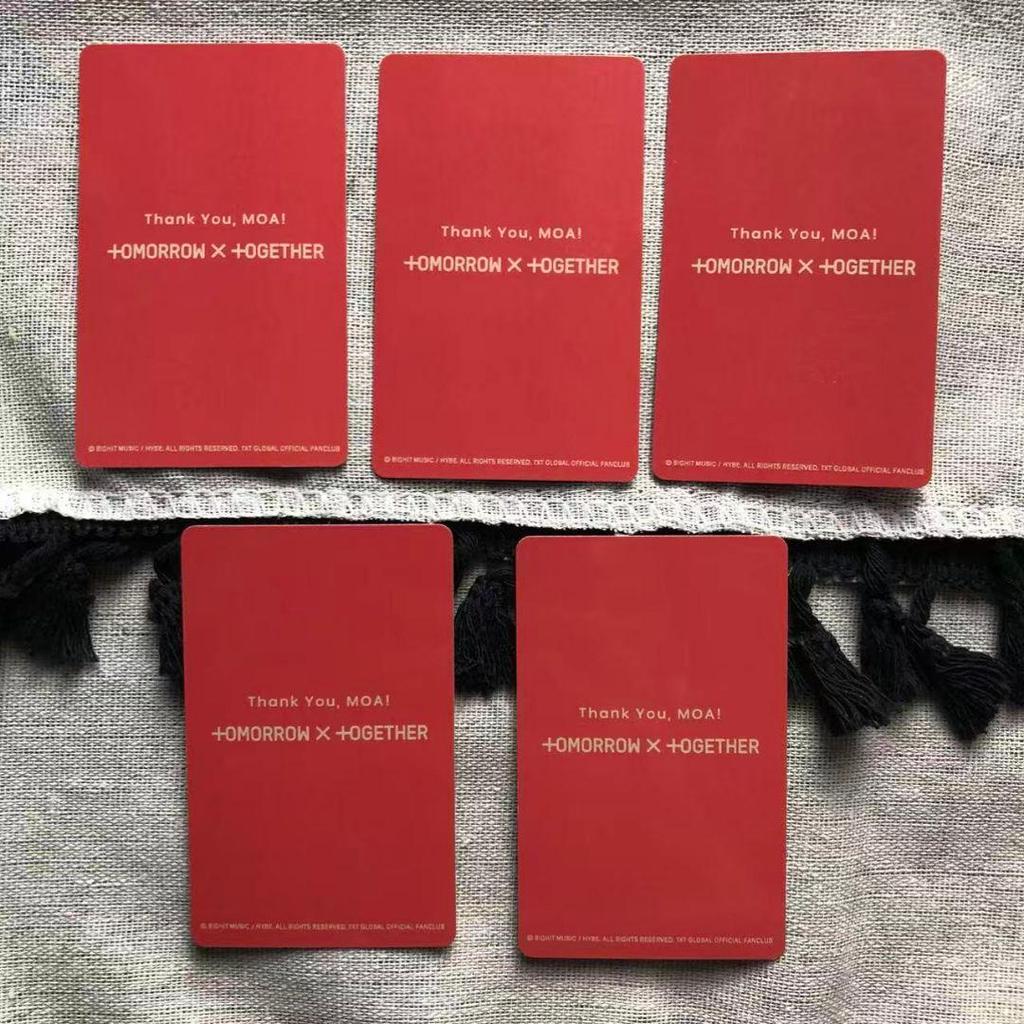 [USED] TXT Japan Fan Meeting FANLIVE FC MOAZONE Trading Cards (5 Cards)