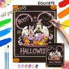 Mickey Minnie Halloween Oil Paint by Numbers Painting Art Kit Handmade Painting Home Decor Gift