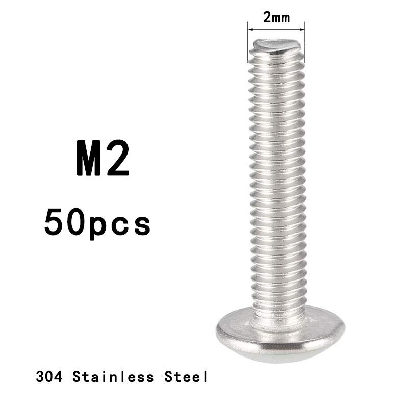 ZONSANTA ISO7380 M2 M2.5 M3 M4 M5 M6 304 A2 Round 304 Stainless Steel Screws Hex Socket Button Head Allen Bolt Mechanical Screw