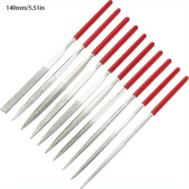 10Pcs Diamond Needle File Set For Jewelry Metal Wood Ceramic Glass Stone Craft Sharping Working Hand Carving Tool