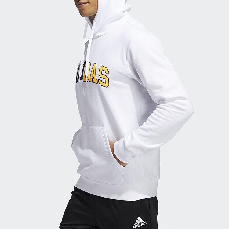 Adidas Sweatshirts Men's White Hooded Moderate Regular GE5509