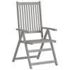 VidaXL Chaises inclinables de jardin 2 pcs avec coussins Bois d'acacia