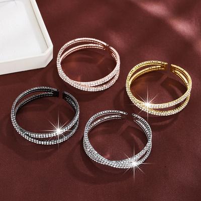 Neue Mode Special-Interest Kreuz Design Intarsien Zirkon Starry Entry Lux Elegante Elegante Armband