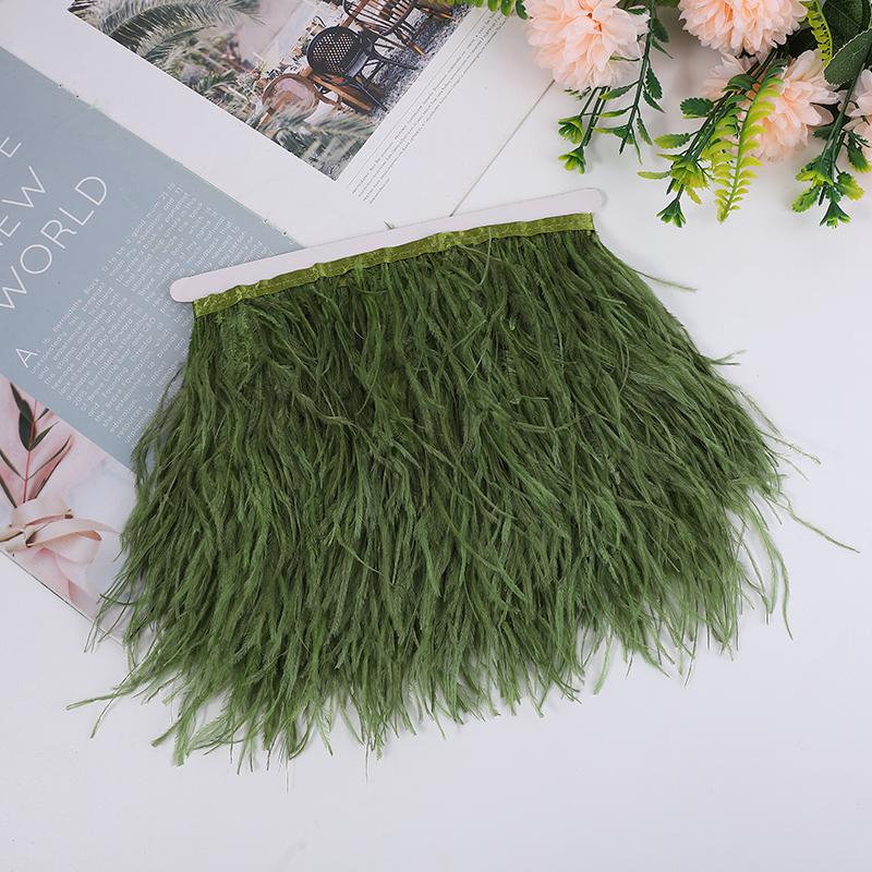 Natural Ostrich Feather Ribbon 1/5/10M, 10-15Cm Multicolor For Diy Crafts, Carnival Decor, Stage Show, Ready Stock, Factory Dire