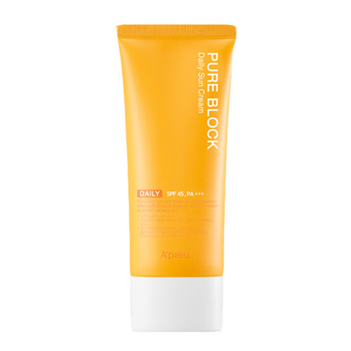 A PIEU Pure Block Natural Daily Sun Cream Light SPF50+ PA++++ Daily UV Protection Moisturizing Sunscreen 50ml
