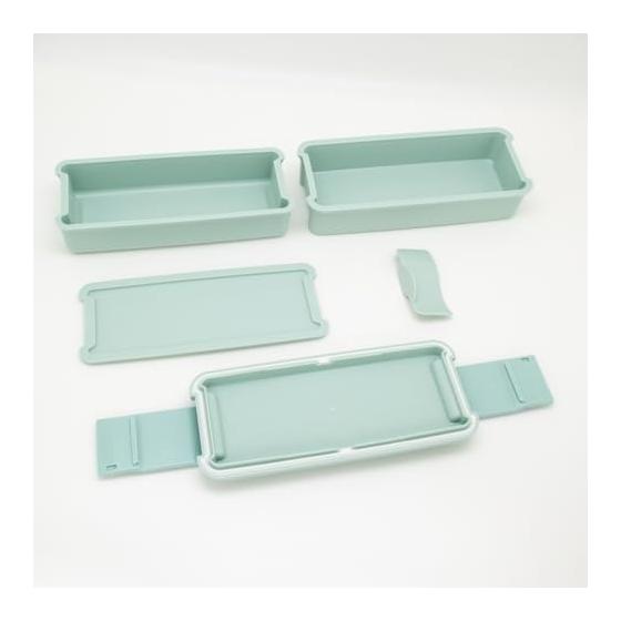 OSK Lunch Box Two Tiers (With Dividers) Comfortable PCW-650D Mint Green (Top) 340ml (Bottom) 310ml