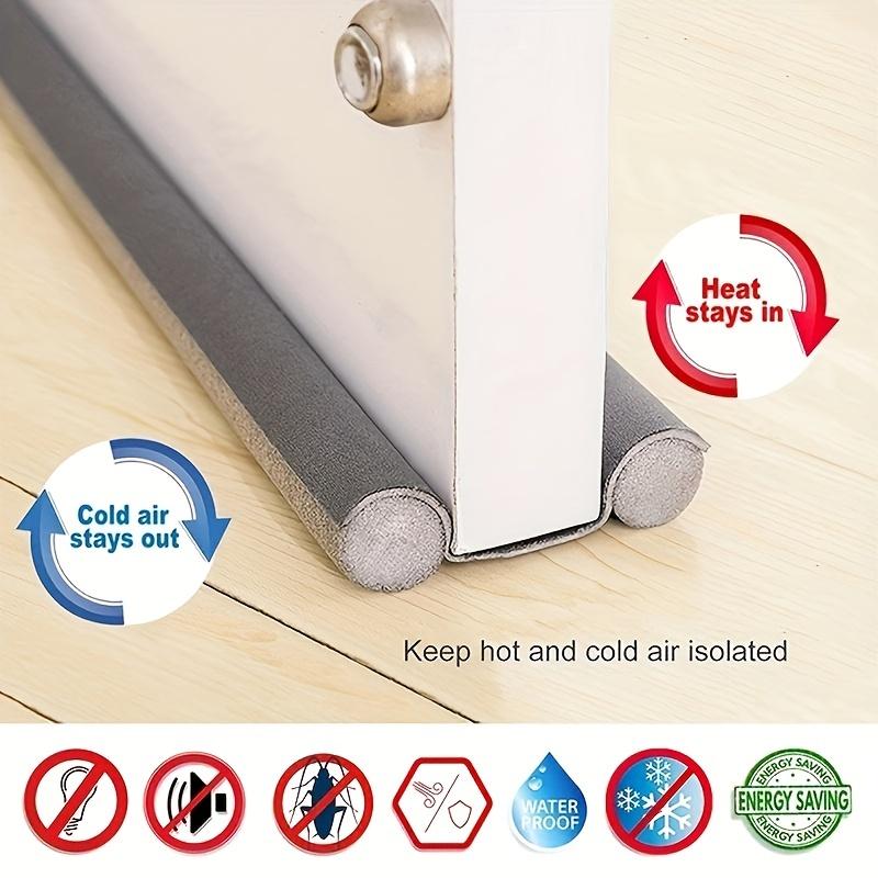 1PC Self-Adhesive Door Bottom Seal Strip Sound Insulation, Anti-Theft, Windproof, Waterproof Protection for Doors & Windows - Under Door Installation