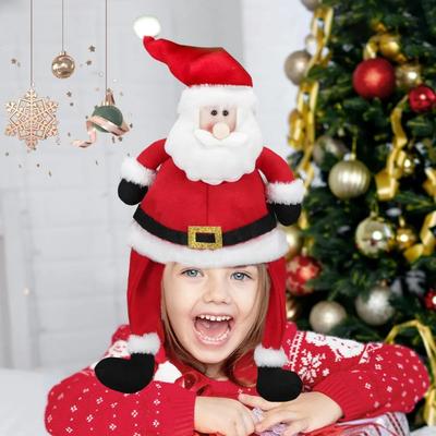 Christmas Hat Cute Santa Claus Hat Long Hat Style Adult Child Soft Santa Cap Christmas Decoration Party Supplies