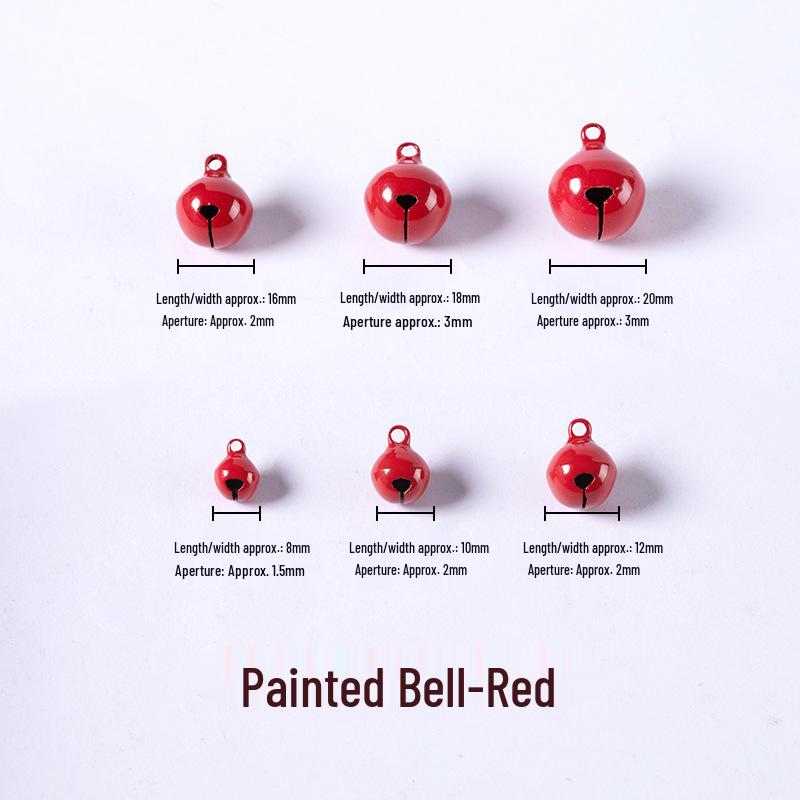 

Подвеска Рождественский колокольчик из красной меди - Прочное 12-миллиметровое покрытие печным лаком для DIY ювелирных изделий