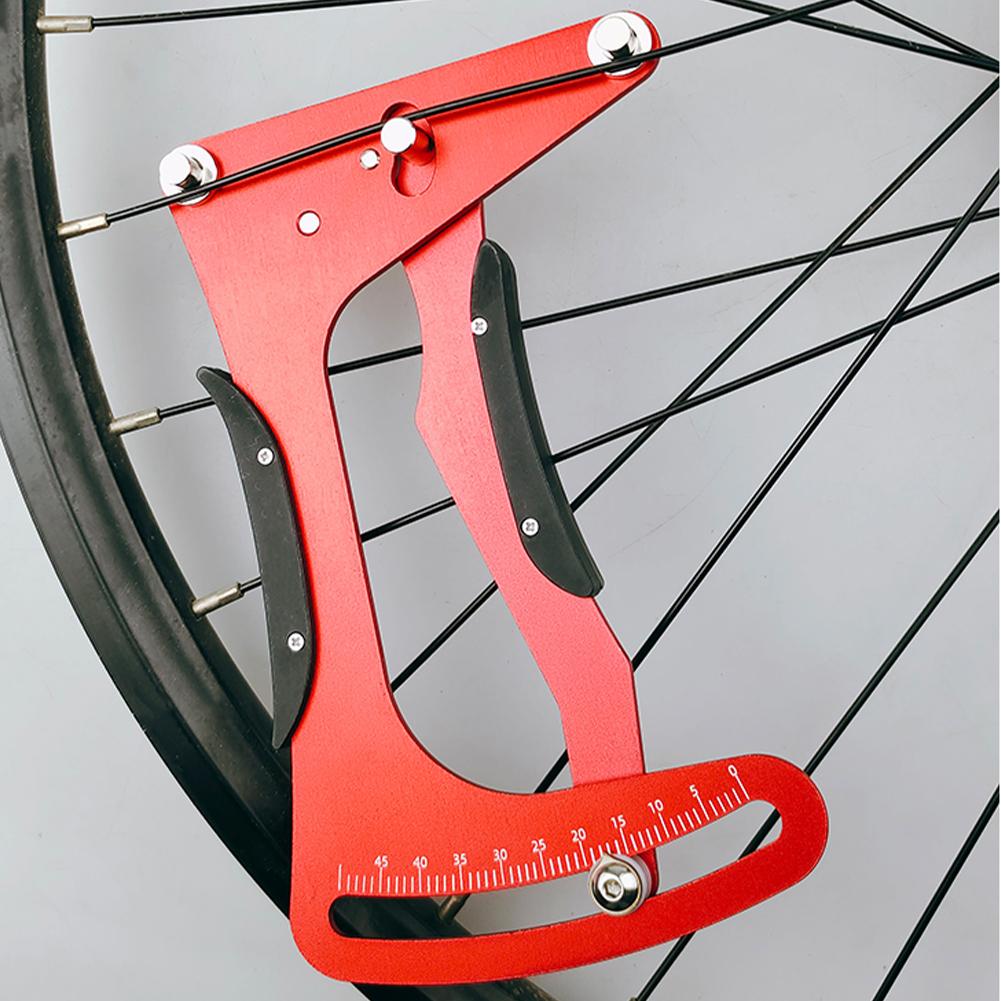 Bike Indicator Meter Tensiometer Aluminum Alloy Measurement Deviation Correction Tool Cycling Repair Correction Tool Accessories