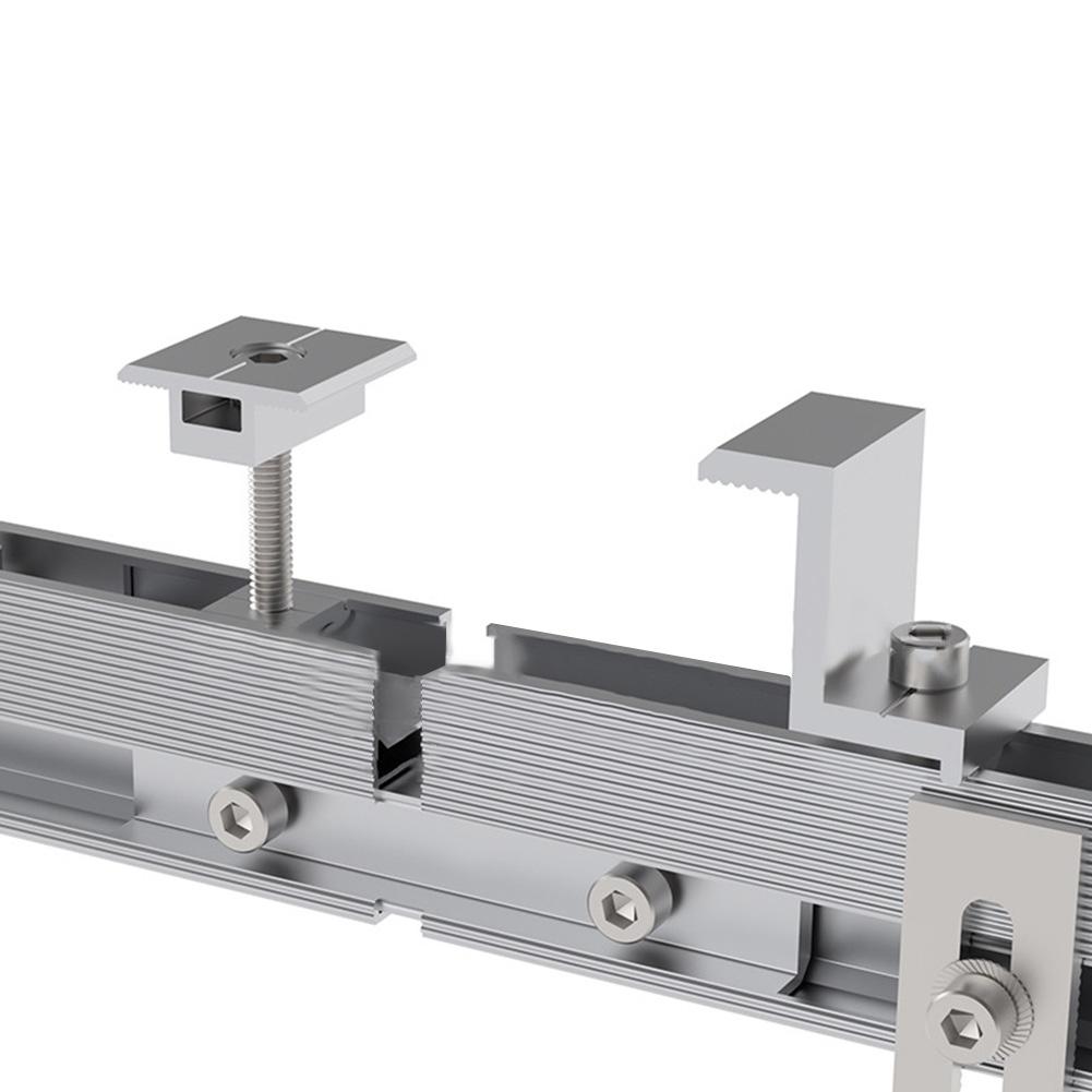 Aluminum Alloy Rail Connector Photovoltaic Solar Panel Bracket