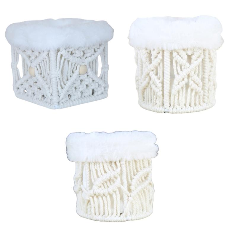 Glasses Holders Lovely Pen Holders Desktop Holders Woven Pencil Holders Nightstand Organizer with Plush Lining