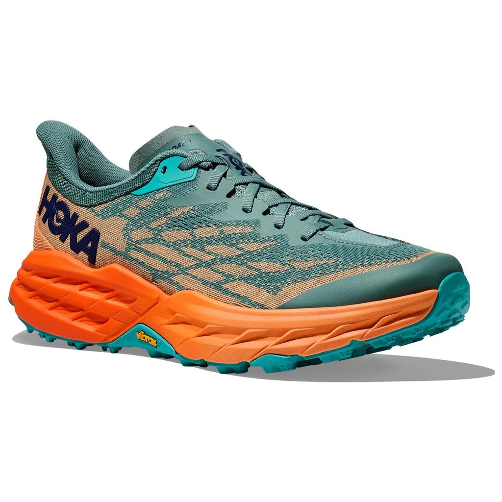 HOKA Speedgoat 5 Trellis Mock Orange Men Sneakers Blue 1123157-TMOR