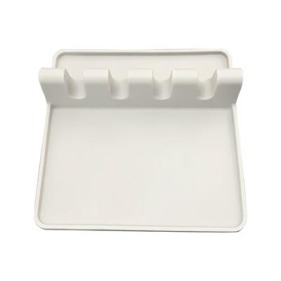 Kitchen Silicone Cutlery Holder Bpa-Free Durable Spoon Holder With Pad Heat Resistant Spoon Holder Kitchen Utensil