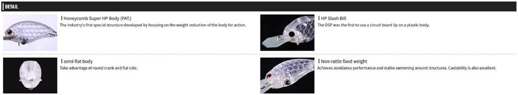 OSP Blitz Tiny MR 44 Mm 6.3 Grams Floating Lure G-01 (1357)