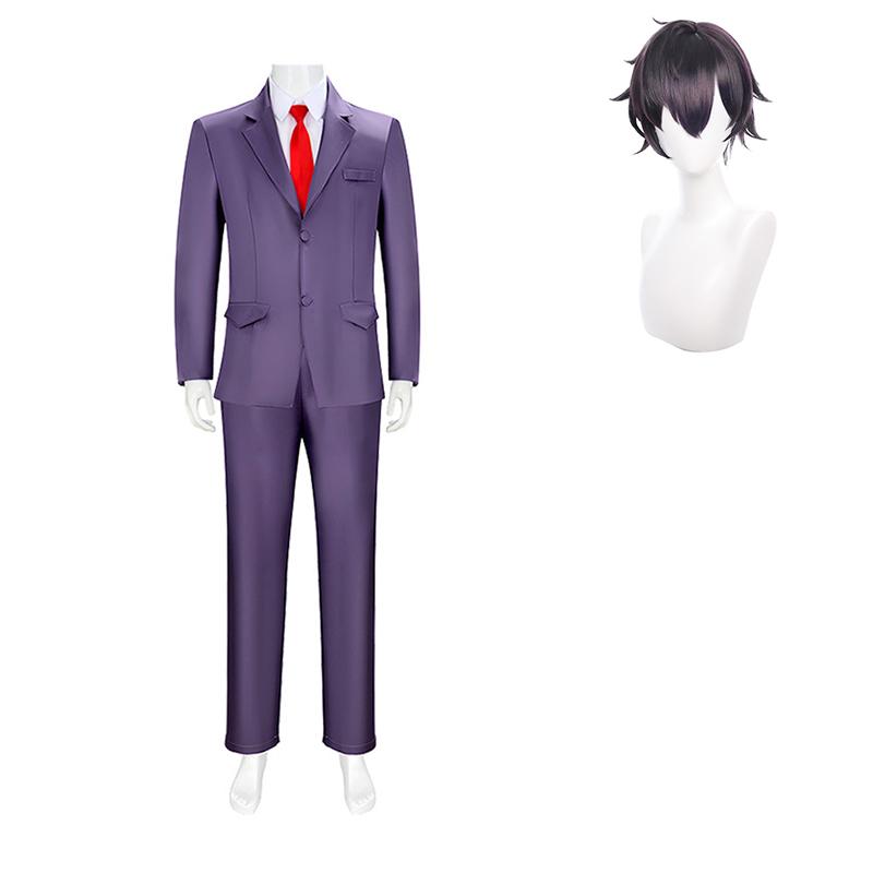 Aishiro Rengarou Cosplay Anime 100 Girlfriends Who Really Love You Cosplay Men Uniform Suit Wig Halloween Party Outfit For Man
