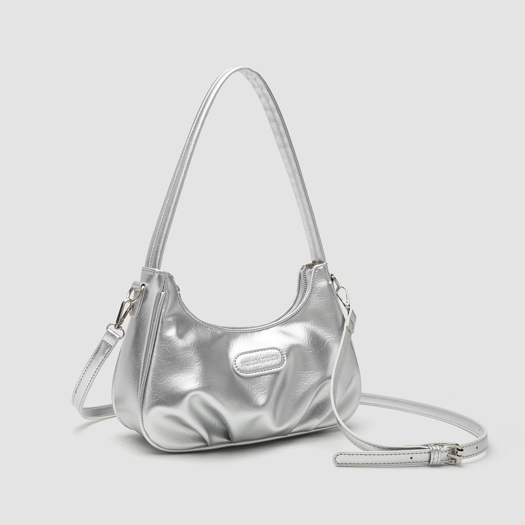 New trendy niche design pleated cloud bag versatile commuter portable shoulder messenger bag