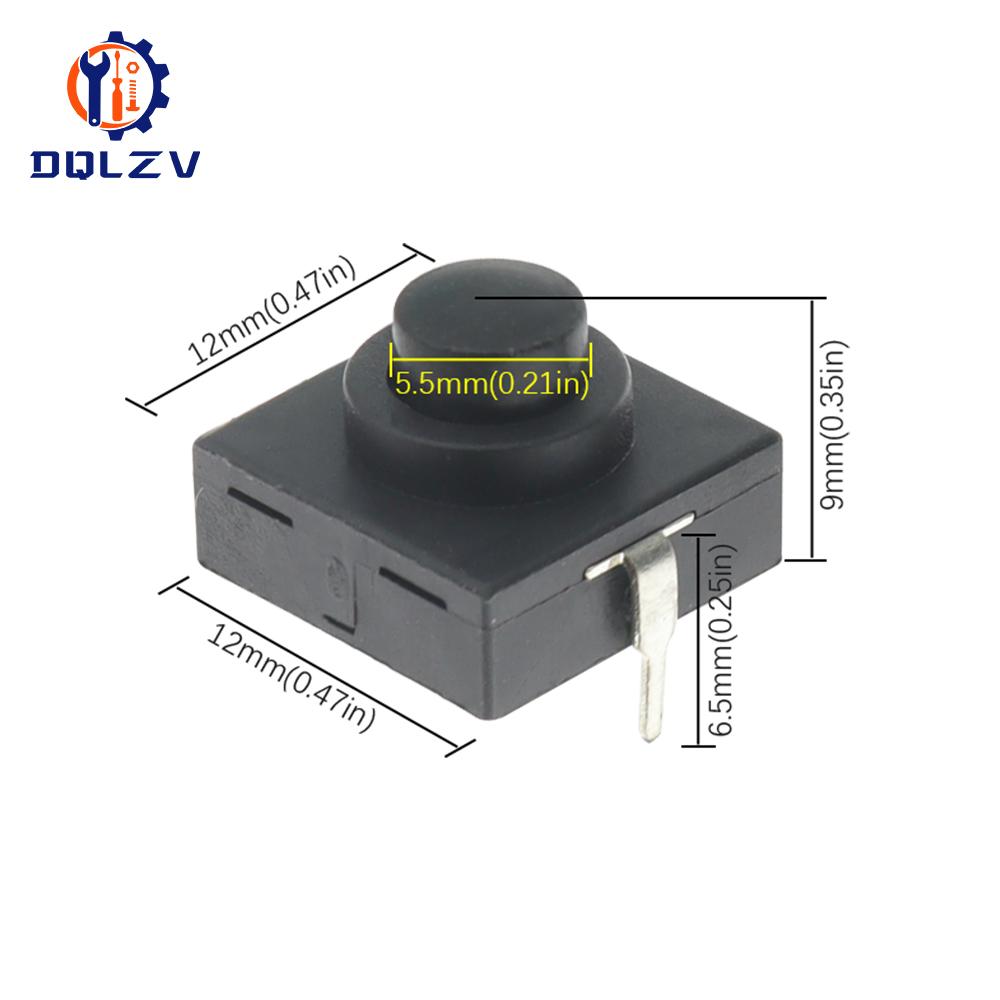 12*12*9.4mm Flashlight Button Switch 1A 30V CB-1212-112D 2Pin Ultra-Thin Middle of the feet