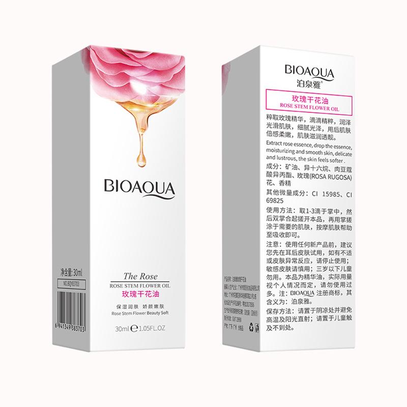 Olio di fiori secchi di rosa idratante Blocco acqua Anche il tono della pelle Massaggio Olio essenziale Cura del corpo Prodotti per la cura della pelle